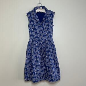 blue bicycle print Emily and Fin dress